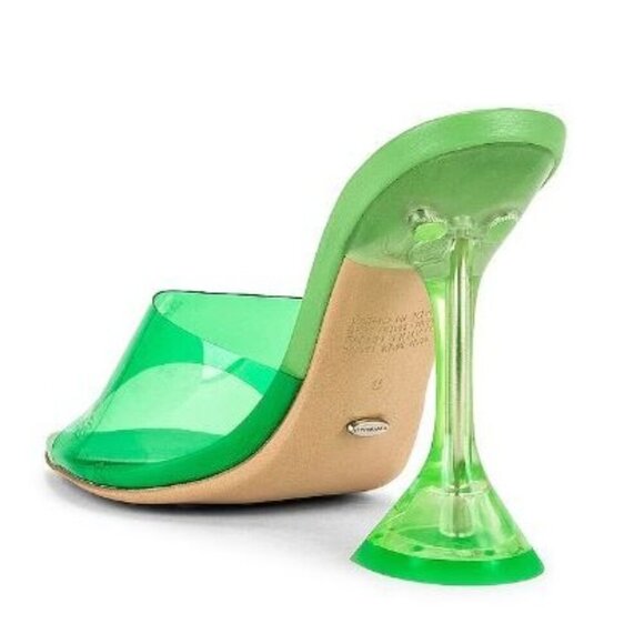 Tony Bianco Serri Sandal in Vinylite & Lime Nappa 9 New Womens High Heels - Picture 2 of 16